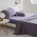 Home Textile Solid Color Cotton Flat Sheet Fitted Sheet Pillowcase Queen Four Piece Set_maomaolike.com