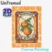 Orange Themed Painting Poster, Vintage Retro Label Style Citrus Poster, Vibrant Nostalgic Orange Branch Design, Ideal For Kitchen And Dining Room_maomaolike.com