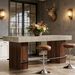 Bar Table, Industrial Counter Height Pub Dining Table_maomaolike.com