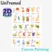 Arabic Alphabet Learning Painting Poster, Soft Watercolor-style Cute Animals & Objects With Arabic Letters Poster, Practical Arabic Language Learning_maomaolike.com