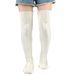 Unisex Over the knee pile socks thick wool floor socks for women's foot warmers knitted long over the knee socks_maomaolike.com