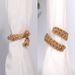 Nordic Style Cross-Border Wholesale Hand-Woven Cotton Linen Rope Tiebacks Twisted Curtain Clips Manufacturer_maomaolike.com