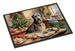 Irish Wolfhound Christmas Cookies Doormat Front Door Mat Indoor Outdoor Rugs For Entryway, Non Slip Washable Low Pile, 24H X 36W_maomaolike.com