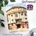 Globe Theatre Shakespeare Painting Poster, Soft-toned Watercolor Historic Building Scene Poster, Infuses Literary Charm, Perfect For Home Study_maomaolike.com
