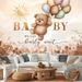 We Can Barely Wait Baby Backdrop - 2D Flat Polyester Banner, Baby Shower Wall Hanging Photo Props, Party Decor_maomaolike.com