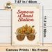 Samosa & Chaat Themed Painting Poster, Warm-toned Ethnic Illustrated Indian Street Food Poster, Delivers Authentic Culinary Vibe, Suitable For_maomaolike.com