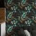 Luxury Dark Botanical Wallpaper – Peel & Stick Black & Gold Wall Decor, Removable, Waterproof_maomaolike.com