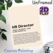 HR Director Definition Painting Poster, Witty Typographic Poster, Humorous Workplace-themed Decor Ideal For Office, Professional Workspace_maomaolike.com