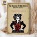 The Taming Of The Shrew Themed Painting Poster, Vintage Shakespearean Character Illustration Poster, With Classic Literary Quote, Ideal For Study Room_maomaolike.com