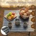Folding Roll-up Camping Table With Metal Legs With Carrying Bag Non-slip Foot For Camping, Picnics, And Beach Trips_maomaolike.com