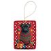 Black Pug Holiday Christmas Porcelain Ornament Christmas Tree Hanging Decorations For Home Christmas Holiday, Rectangle, Gift, Multicolor_maomaolike.com