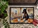 Doberman Pinscher Fall Kitchen Pumpkins Doormat Front Door Mat Indoor Outdoor Rugs For Entryway, Non Slip Washable Low Pile, 24H X 36W_maomaolike.com