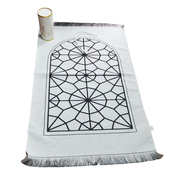 Home Textile New White Square Woven Blanket Rosary Exquisite Souvenir Prayer Mat Portable Foldable Blanket_maomaolike.com