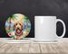 Otterhound Luau Large Sandstone Coasters Pack Of 4 Absorbent Round Coasters Decor Gifts For Men Or Women, 4 In, Multicolor_maomaolike.com