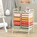 12-Drawer Utility Rolling Cart With Drawers Multi-Use Storage_maomaolike.com