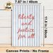 Liberty And Justice Themed Painting Poster, Soft-hued Handwritten Script With Blue Vertical Stripe Poster, Inspirational Typography Decor Ideal For_maomaolike.com