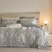 American Tencel Cotton Brushed Four-Piece Set Retro Style Printed Light Luxury High-End Feel Duvet Cover Thickened Bedding_maomaolike.com