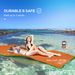 9' X 6' Lily Pad Water Mat For 2 Adults, Floating Water Pad For Lake, Pool, Ocean, Beach, And Boating, Orange_maomaolike.com