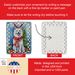 American Eskimo Christmas Reindeer Porcelain Ornament Christmas Tree Hanging Decorations For Home Christmas Holiday, Rectangle, Gift, Multicolor_maomaolike.com