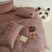Wholesale INS Girl Heart Cute Cartoon Towel Embroidered Pure Cotton Four-Piece Set Soft All-Cotton Double Layer Yarn 4-Piece Beddi_maomaolike.com