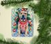 Shar Pei Christmas Porcelain Ornament Christmas Tree Hanging Decorations For Home Christmas Holiday, Rectangle, Gift, Multicolor_maomaolike.com