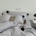 Wholesale INS Japanese Pure Cotton Double Layer Crepe All-Cotton Simple Nordic Style Polka Dot Pom-Pom Four-Piece Set_maomaolike.com
