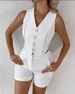 Women's clothing hanging dye lace sleeveless fashion casual suit _maomaolike.com