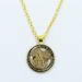 1pcs 25mm Glass Gem Necklace Archangel St.Michael Protect Me Saint Shield Protection Charm Russian Orhodox Pendant_maomaolike.com