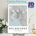 Melbourne City Map Painting Poster, Minimalist Line Art Urban Map Poster, Clear Detailed Geographic Layout, Ideal For Home Office And Living Room Wall_maomaolike.com