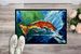 Break Through Red Fish Doormat Front Door Mat Indoor Outdoor Rugs For Entryway, Non Slip Washable Low Pile, 24H X 36W_maomaolike.com