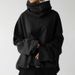 Women's Clothing Autumn and Winter Women's New Loose Casual Long Sleeve High Collar Pullover Solid Color Pocket Jacket Sweatshirt_maomaolike.com