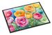 Ranunculus In Watercolor Doormat Front Door Mat Indoor Outdoor Rugs For Entryway, Non Slip Washable Low Pile, 24H X 36W_maomaolike.com