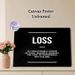 Trader Loss Themed Painting Poster, Minimalist Black & White Typographic Poster, Inspirational Trading Quote Decor Ideal For Home Office, Trading_maomaolike.com