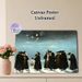 Nighttime Elderly Assembly Painting Poster, Soft-toned Nostalgic Figurative Poster, Starry Moonlit Outdoor Gathering Scene, Delivers Tranquil Cultural_maomaolike.com