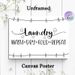 Laundry Themed Painting Poster, Minimalist Black & White Typographic Poster, Clever Laundry Routine Slogan, Ideal For Laundry Room Decor_maomaolike.com