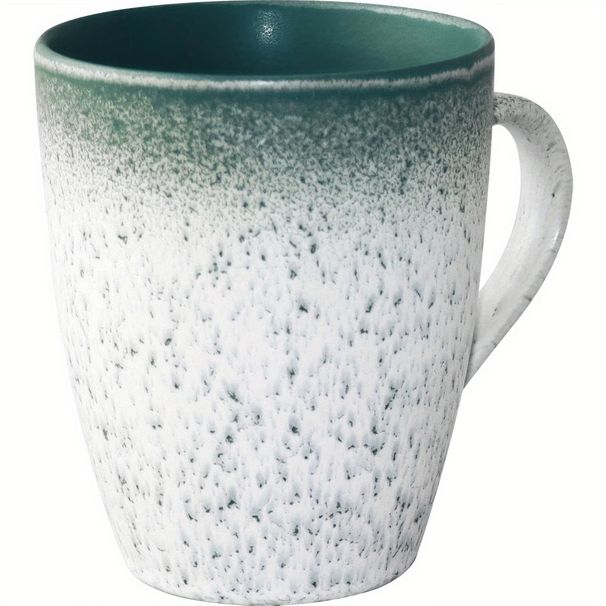 18 Oz Large Pottery Coffee Mug, Green Big Tea Cup For Office And Home, Dishwasher And Microwave Safe…_maomaolike.com
