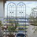 4 Pack Metal Garden Trellis 86.7" X 19.7" Rustproof Trellis For Climbing Plants Outdoor Flower Support Black_maomaolike.com