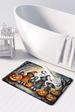 Trick Or Treaters Spooky Halloween Memory Foam Kitchen Mat Machine Washable Anti-Fatigue Mat Cushion Comfort Bath Mat Or Kitchen Rug_maomaolike.com