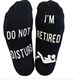 Unisex socks DO NOT DISTURB I AM RETIRED_maomaolike.com