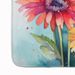 Gerbera Daisies In Watercolor Memory Foam Kitchen Mat Machine Washable Anti-Fatigue Mat Cushion Comfort Bath Mat Or Kitchen Rug_maomaolike.com