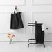 2-Tier Laundry Hamper 110L Large Oxford Clothes Basket Sorter With, Lid And Sorting Cards For Clothes & Toys Storage,Black_maomaolike.com