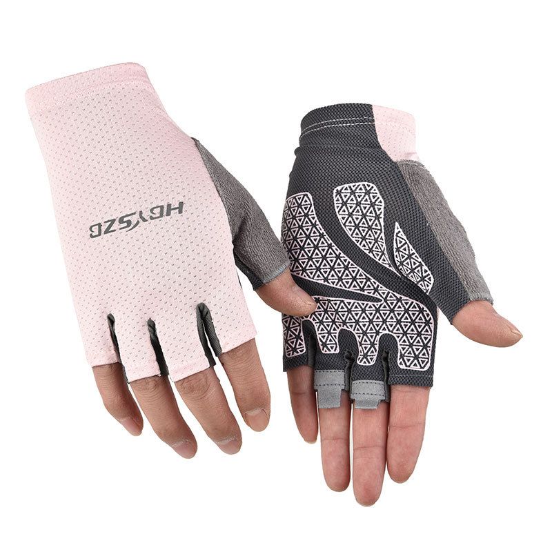 Thin fitness gloves for men and women couples spring and summer outdoor mountaineering running cycling sunscreen full finger butterfly net breathable_maomaolike.com