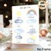 German Weather Vocabulary Painting Poster, Gentle Watercolor Weather Symbols Poster, Educational Resource For Learning German Weather Terms, Suitable_maomaolike.com