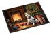 Jack Russell Terrier Cozy Christmas Doormat Front Door Mat Indoor Outdoor Rugs For Entryway, Non Slip Washable Low Pile, 24H X 36W_maomaolike.com