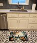 Ghosts Spooky Halloween Memory Foam Kitchen Mat Machine Washable Anti-Fatigue Mat Cushion Comfort Bath Mat Or Kitchen Rug_maomaolike.com