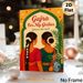Gajra Themed Painting Poster, Warm-toned South Asian Folk Art Poster, Cultural Decorative Piece Suitable For Home Walls And Cultural Event Spaces_maomaolike.com