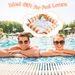 Set Of 3 Pack Inflatable Pool Floats 1 Drink & Snack Float 2 Water Hammocks With High Buoyancy Pillows Cooling Mesh_maomaolike.com