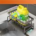 Kitchen Drainage Sponge Household Sink, Cloth Countertop, Steel Wire Ball, Detergent And Storage Rack, Integrated_maomaolike.com
