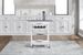 Mobile Rolling Kitchen Island Trolley Serving Cart With Underneath Drawer & Slide-Out Wire Storage Basket_maomaolike.com