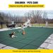 VEVOR Pool Safety Cover Fits 20x40ft Rectangle Inground Safety Pool Cover Green Mesh With 4x8ft Center End Steps Solid Pool Safety Cover For Swimming Pool Winter Safety Cover_maomaolike.com